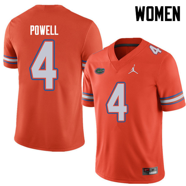 Jordan Brand Women #4 Brandon Powell Florida Gators College Football Jerseys Sale-Orange